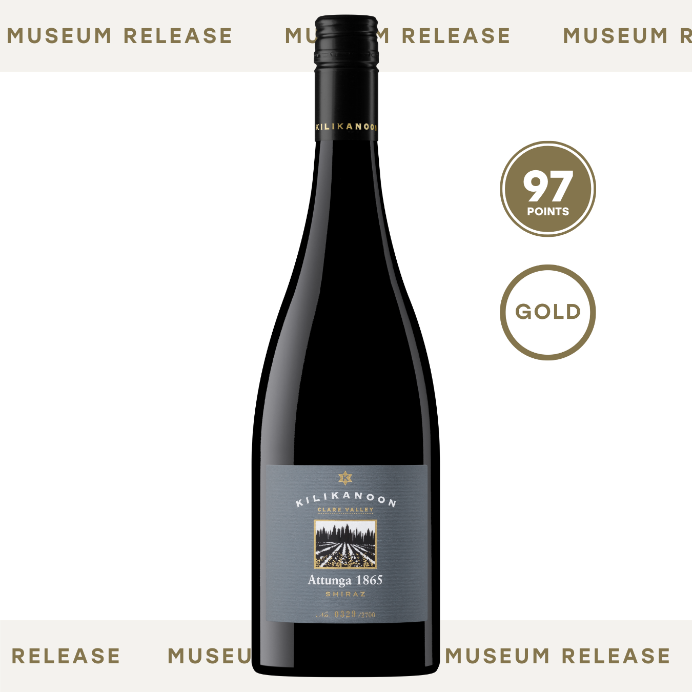 2012 Attunga 1865 Shiraz - Back Vintage