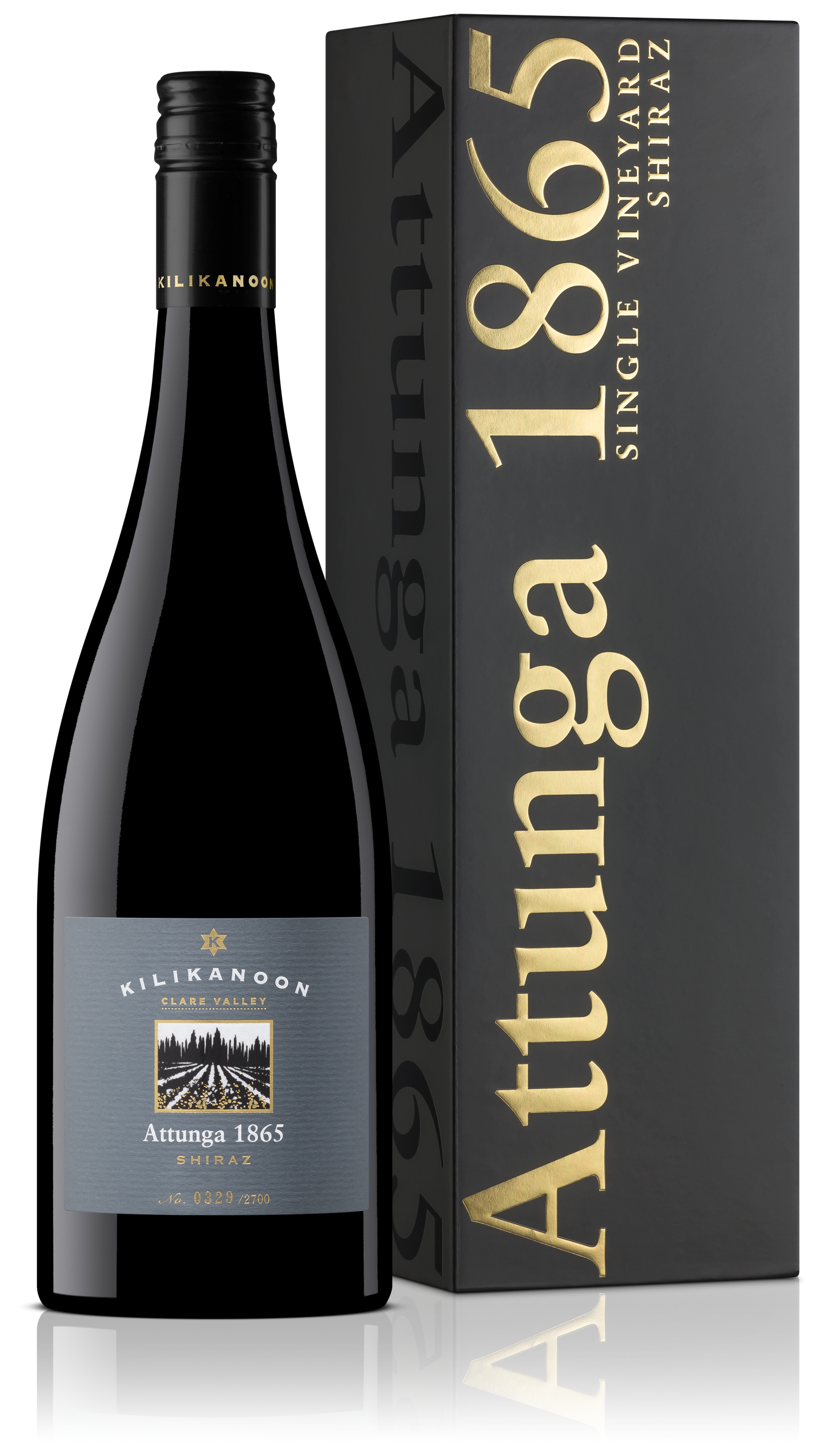 2012 Attunga 1865 Shiraz - Back Vintage