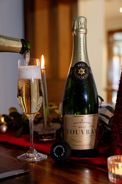 NV Vouvray Méthode Traditionnelle - French Christmas 6pk + stopper